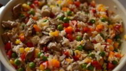 Рецепт риса со свининой