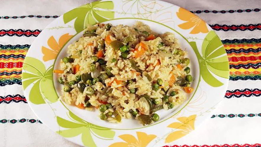 Рецепт риса жасмин с овощами