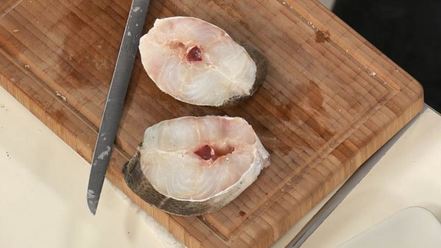 Рецепт скордальи с жареной треской