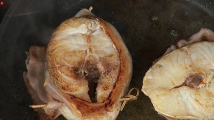 Рецепт скордальи с жареной треской