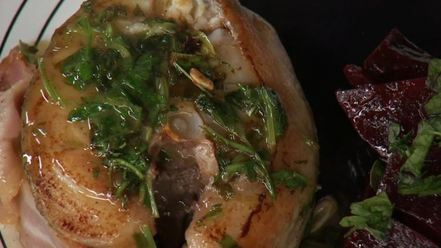 Рецепт скордальи с жареной треской