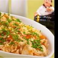 Рецепт Тушеного риса с помидорами и курицей