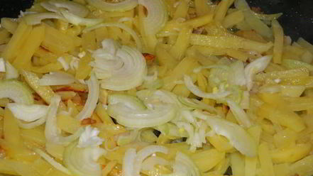 Рецепт жареной картошки с салом