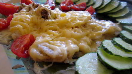 Рецепт жареного картофеля с говядиной в сметанном соусе