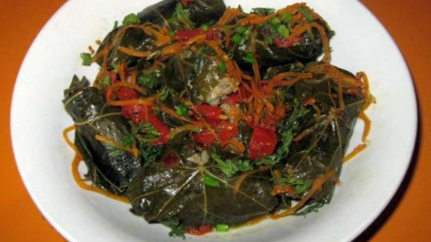 Рецепт долмы из маринованных листьев