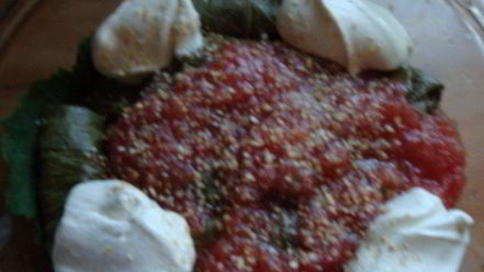 Рецепт долмы в виноградных листьях