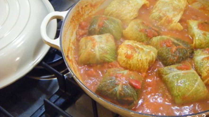 Рецепт голубцов на сковороде