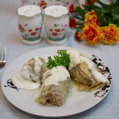 Рецепт Голубцов под сметанным соусом