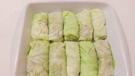 Рецепт голубцов с консервированной фасолью и грибами