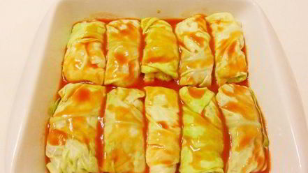 Рецепт голубцов с консервированной фасолью и грибами