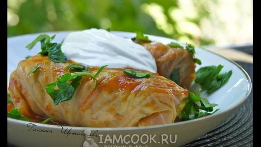 Рецепт голубцов с мясом и рисом