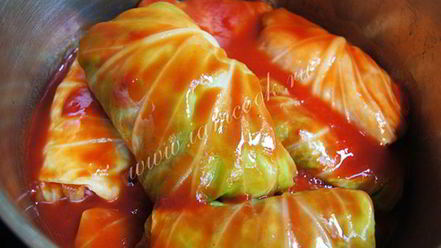 Рецепт голубцов с мясом и рисом