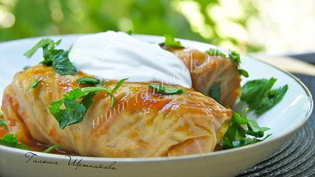 Рецепт голубцов с мясом и рисом