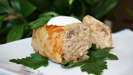 Рецепт голубцов с мясом и рисом
