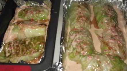 Рецепт голубцов с мясом, запеченные в духовке