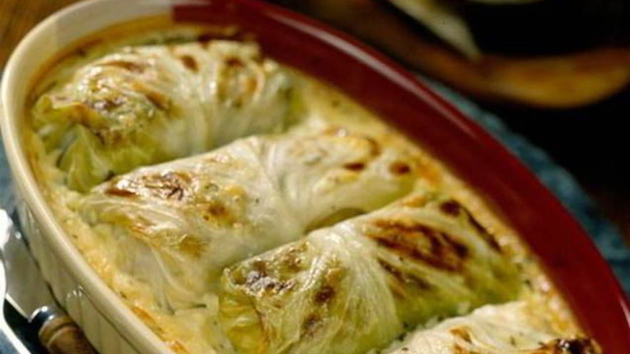 Рецепт голубцов с рыбой и рисом по-домашнему