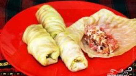 Рецепт голубцов в капустных листьях