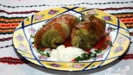 Рецепт голубцов в капустных листьях