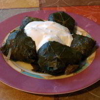 Голубцы в виноградных листьях