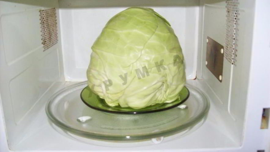 Рецепт капусты для голубцов в микроволновке