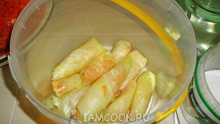 Рецепт квашеных голубцов с морковью