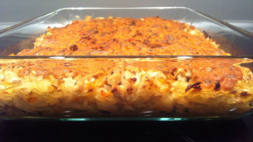 Рецепт ленивых голубцов с томатным соусом