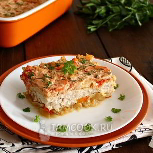 Рецепт Ленивых голубцов слоями в духовке