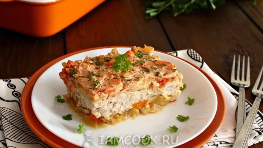 Рецепт ленивых голубцов слоями в духовке