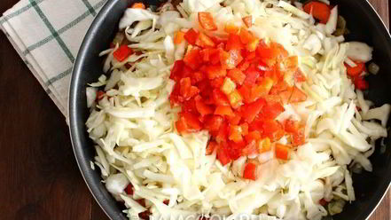 Рецепт ленивых голубцов слоями в духовке