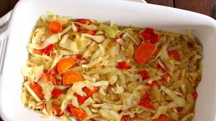 Рецепт ленивых голубцов слоями в духовке