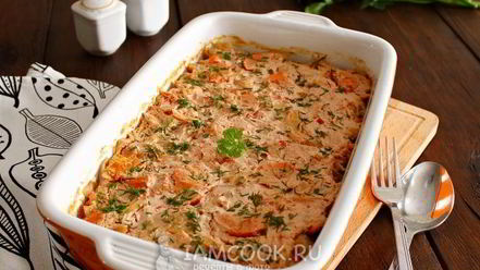 Рецепт ленивых голубцов слоями в духовке