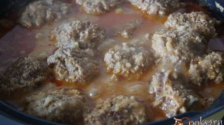 Рецепт ленивых голубцов в томатно-сметанном соусе