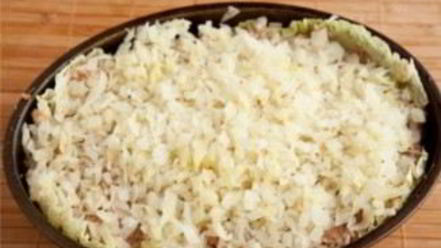 Рецепт ленивых голубцов в утятнице