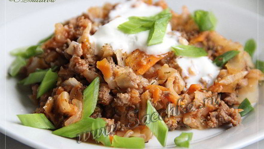 Рецепт ленивых голубцов