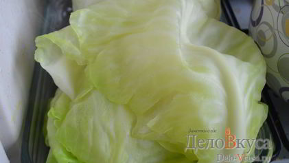 Рецепт Листьев капусты для голубцов