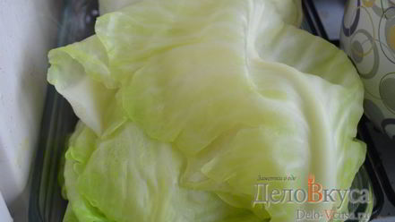 Рецепт листьев капусты для голубцов