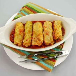 Рецепт Пикантных голубцов из савойской капусты с чесноком