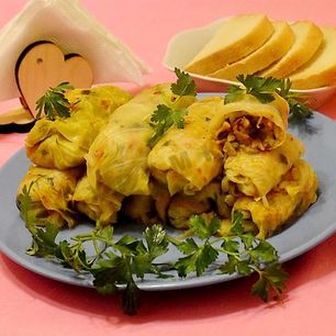 Рецепт Постных голубцов с грибами и рисом