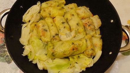 Рецепт постных голубцов с грибами и рисом