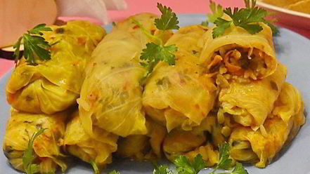 Рецепт постных голубцов с грибами и рисом