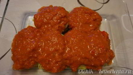 Рецепт запеченных голубцов с фаршем из индейки