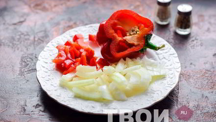 Рецепт гречневой лапши с курицей и овощами