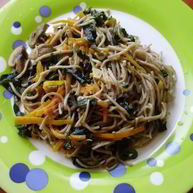 Рецепт Гречневой лапши с овощами