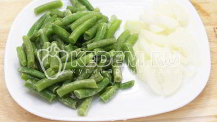 Рецепт белых грибов со стручковой фасолью