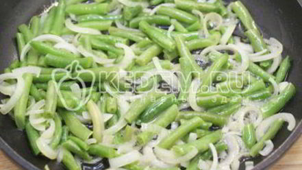 Рецепт белых грибов со стручковой фасолью
