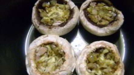 Рецепт фаршированных шампиньонов в мультиварке