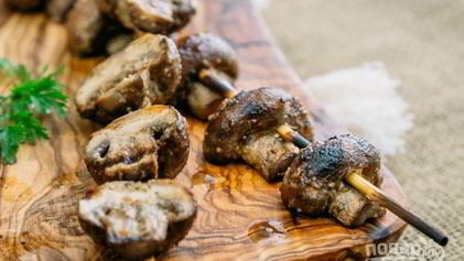 Рецепт Грибов на мангале