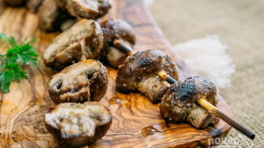Рецепт грибов на мангале