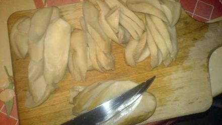 Рецепт грибов обжаренных под соусом с гарниром