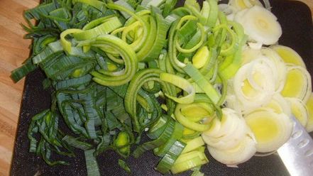 Рецепт грибов с пореем, запеченные под сливочным соусом